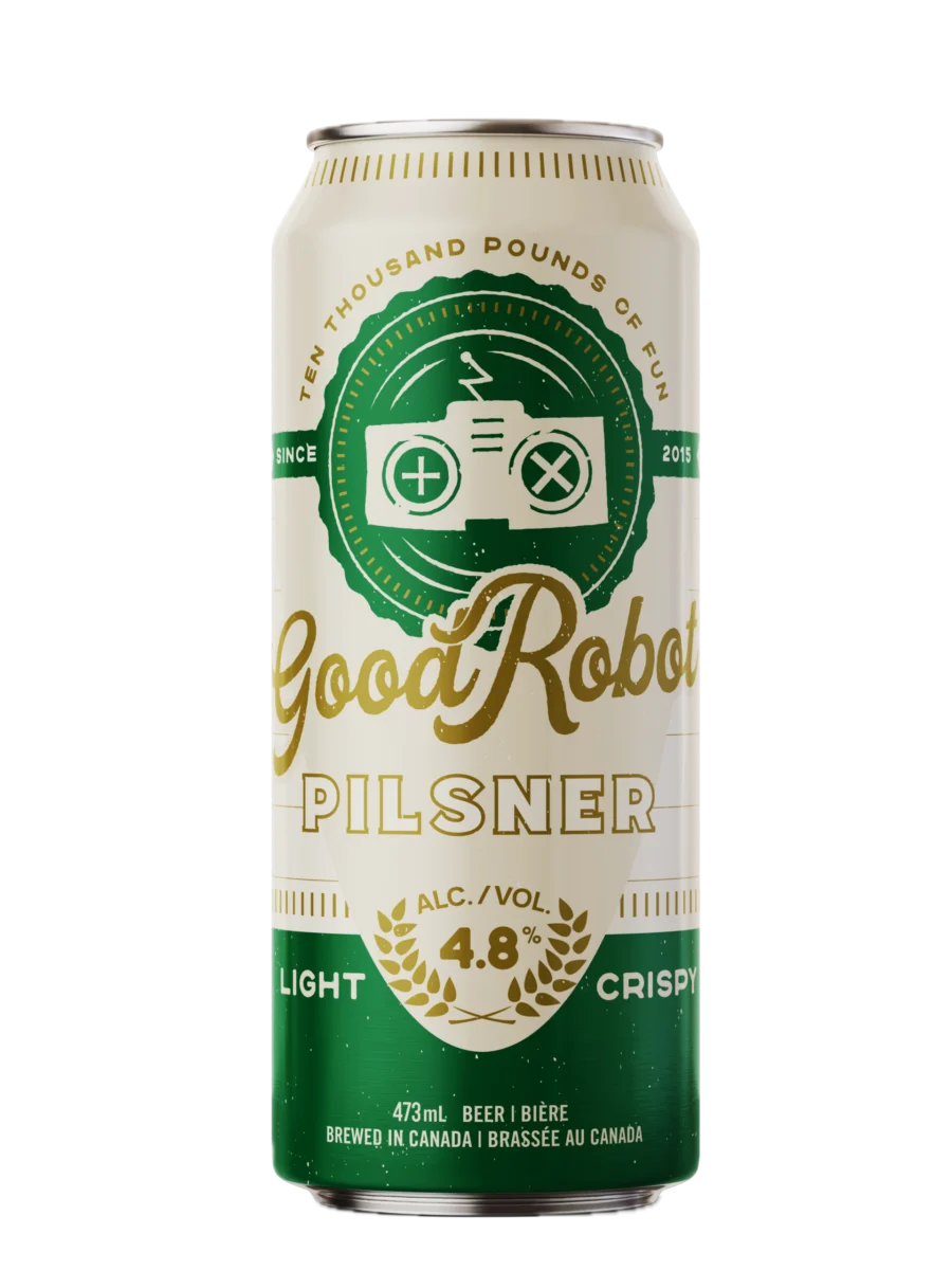 Good Robot Pilsner can